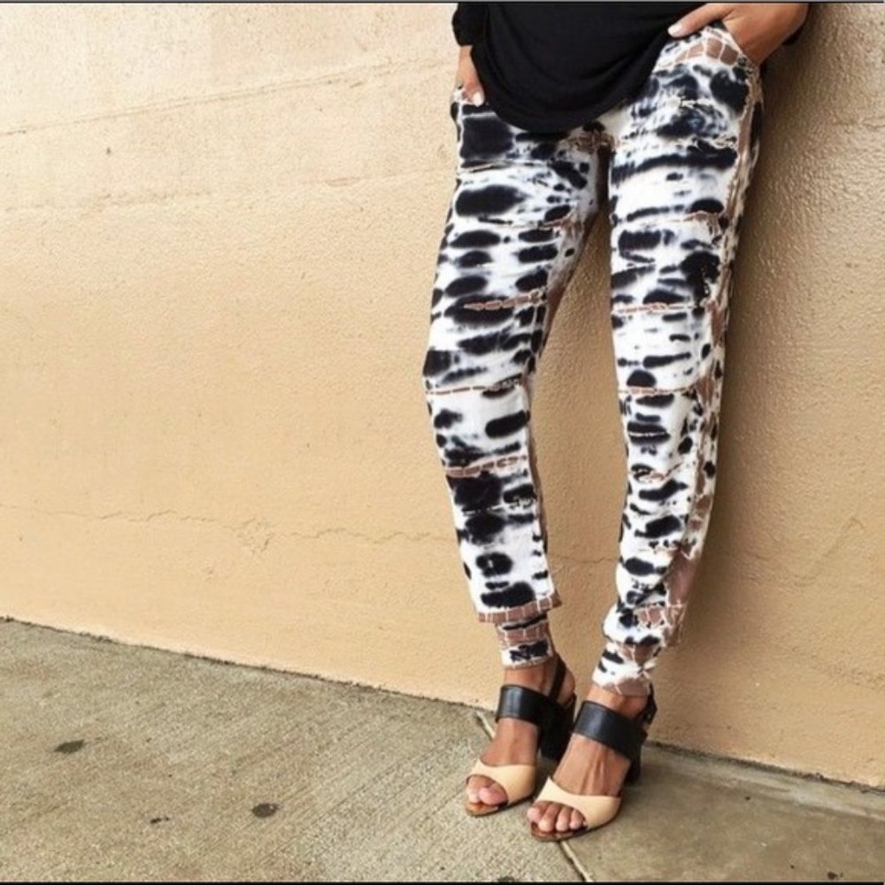 YOUNG FABULOUS & BROKE Tie Dye Joggers Sweatpants
